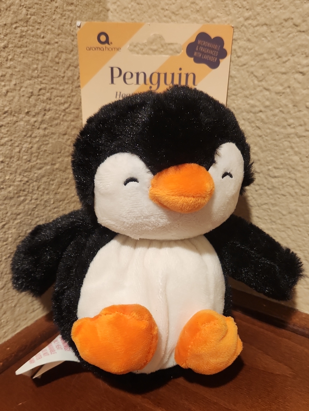 Aroma Home Plush Penguin - Microwaveable With Lavendar
